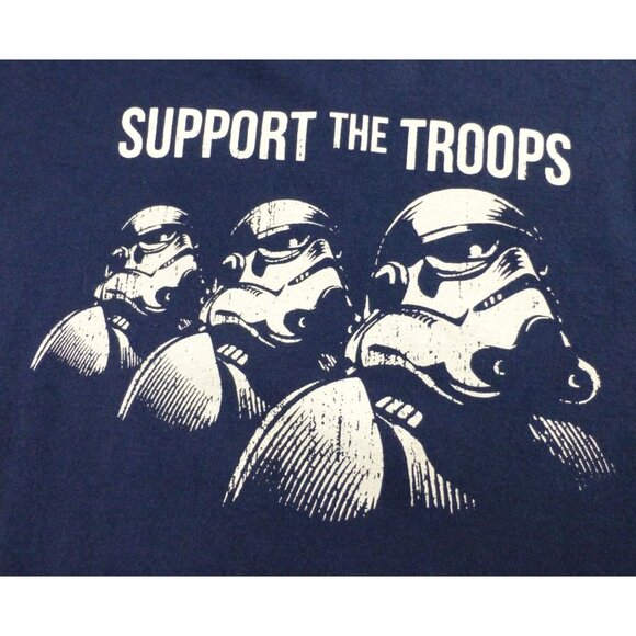 Star Wars Stormtrooper "Support The Troops" Delta Pro Weight T-Shirt Size Med - Picture 2 of 6